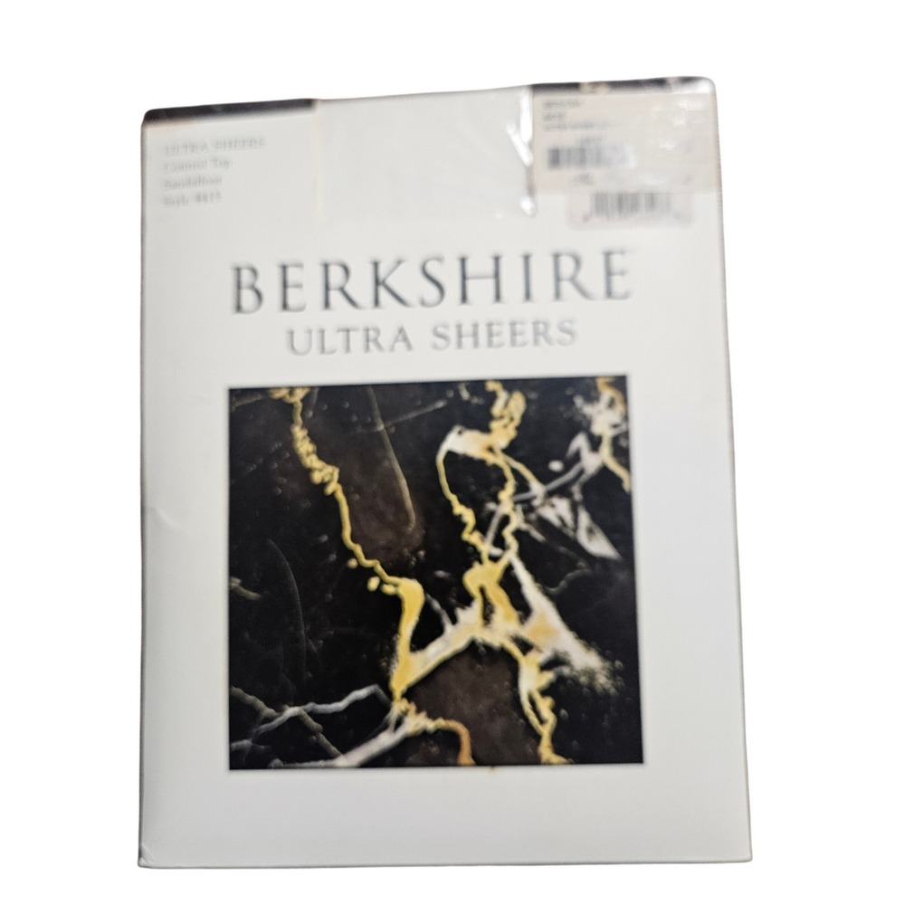 Berkshire Ultra Sheers Control Top Pantyhose White Sandalfoot Style 4415 2P NWT